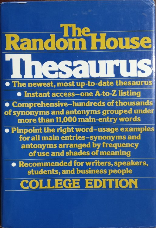 The Random House Thesaurus (College Edition)