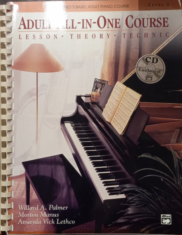 Alfred's Basic Adult Piano Course, Level 1; Adult All-In-One Course