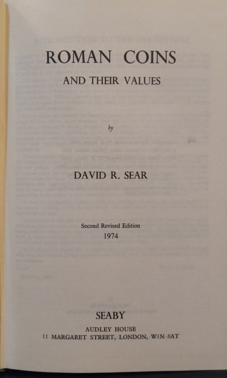 Image for Roman Coins and Their Values (Second Revised Edition) Roman Coins and Their Values (Second Revised Edition)