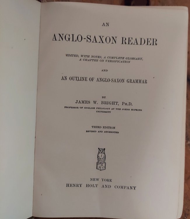 An Anglo Saxon Reader (Bright's Anglo-Saxon Reader)