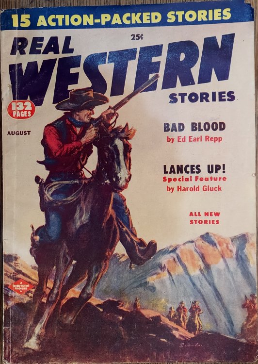 Real Western Stories (Vol 22, Vol 2 August 1956 ) 15 Action Packed Stories