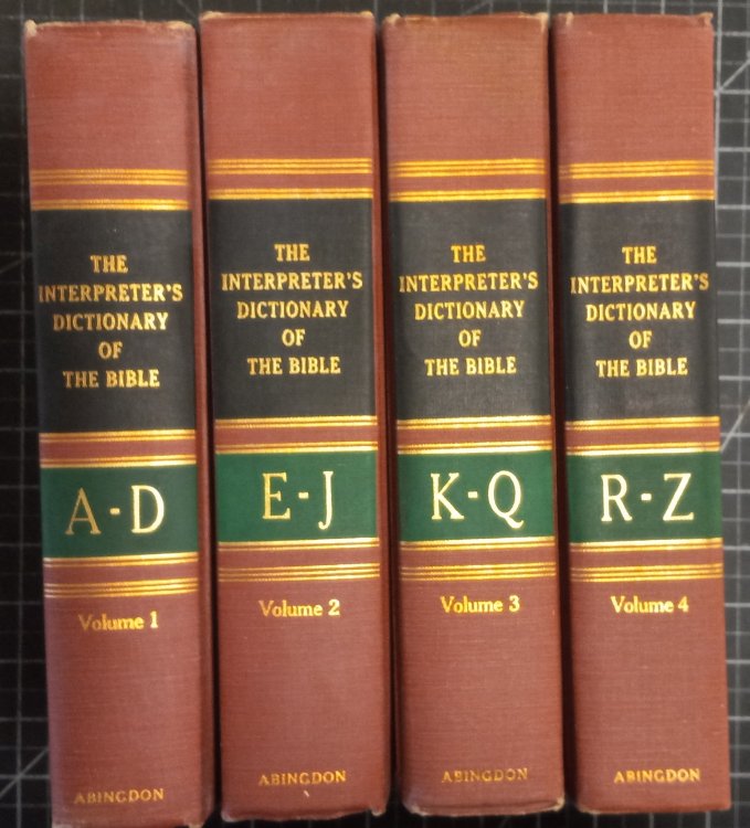 The Interpreter's Dictionary of the Bible - An Illustrated Encyclopedia [4 Volume set]