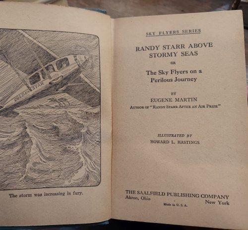 Randy Starr Above Stormy Seas or The Sky Flyers on a Perilous Journey