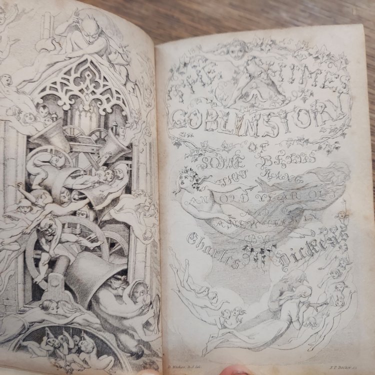 The Chimes: A Goblin Story and The Cricket on the Hearth - Early Editions Bound in One Volume