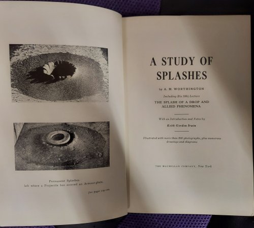 A Study of Splashes: Including His 1894 Lecture The Splash of a Drop and Allied Phenomena
