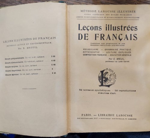 Lecons Illustrees De Francais Cours Superieur et Cours Complementaire, 110 Tableaux