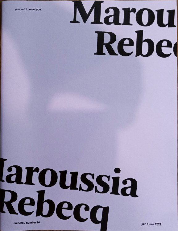 Pleased to Meet You #14 (June 2022): Maroussia Rebecq