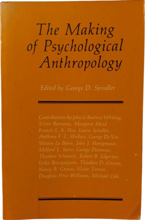 Making of Psychological Anthropology