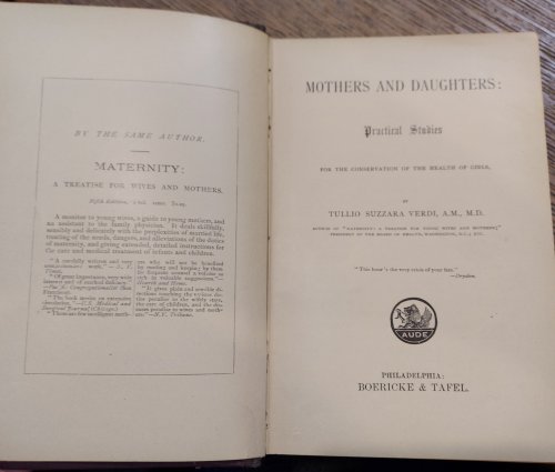 Mothers and Daughters : Practical Studies for the Conservation of the Health of Girls