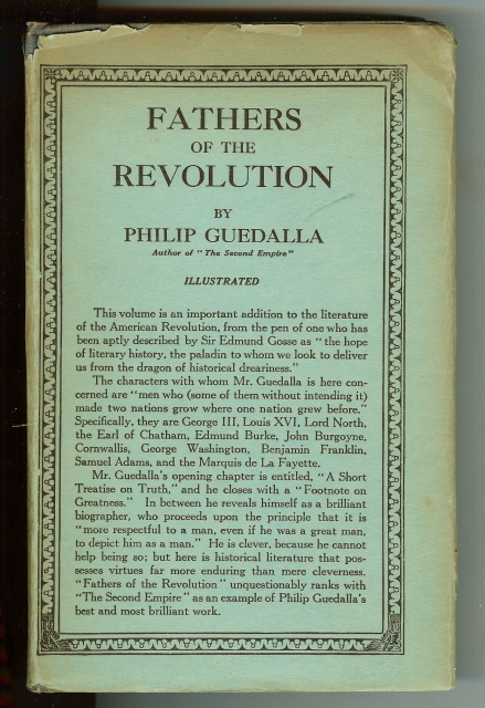Fathers of the Revolution Philip Guedalla Illustrated [Hardcover]