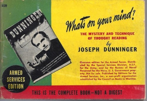 What's on Your Mind The Mystery and Technique of Thought Reading