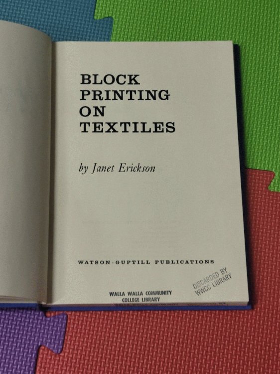 Block Painting Printing on Textiles