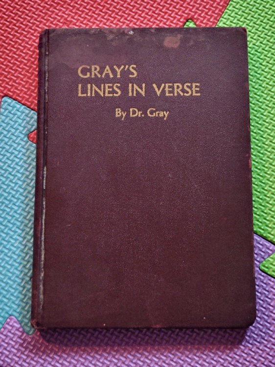Gray's Lines In Verse