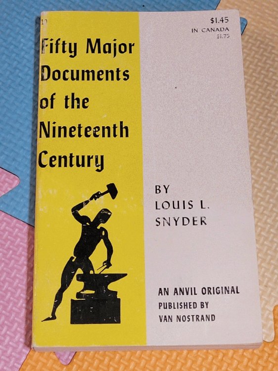 Fifty Major Documents of the Nineteenth Century (An Anvil Original, # 10)