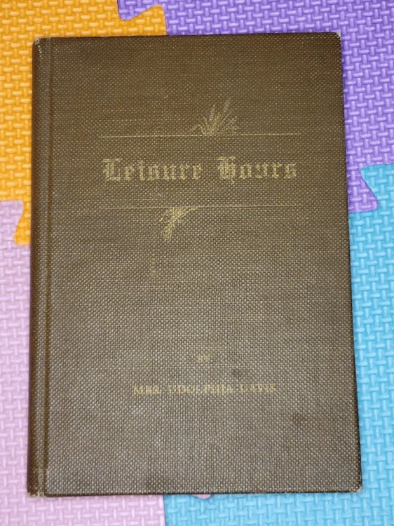 Leisure Hours; a Book of Short Poems