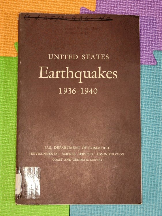 United States Earthquakes, 1936-1940