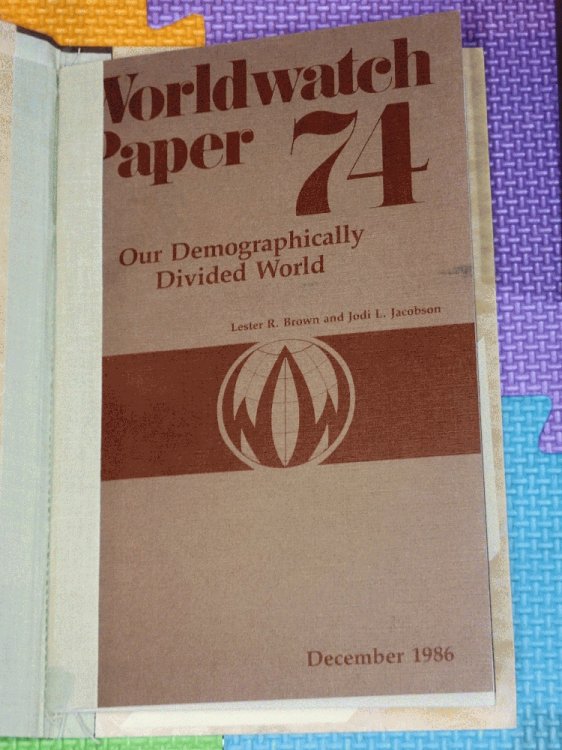 Our Demographically Divided World (Worldwatch Pa 74)