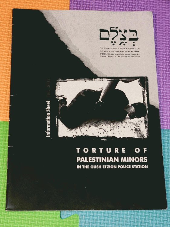 Torture of Palestinian Minors in the Gush Etzion Police Station (Information Sheet)