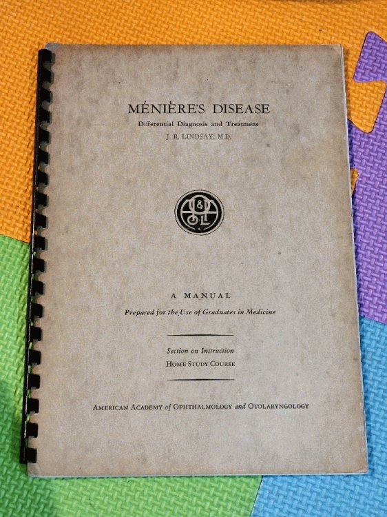 Meniere's disease: Differential diagnosis and treatment (American Academy of Ophthalmology and Otolartyngology)