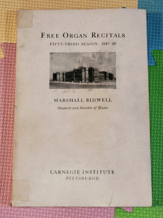 Free Organ Recitals: Fifty-Third Season, 1947-48