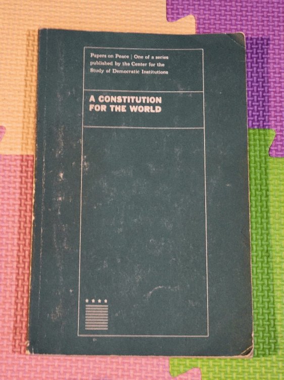 A Constitution for the World (Papers on Peace Series)