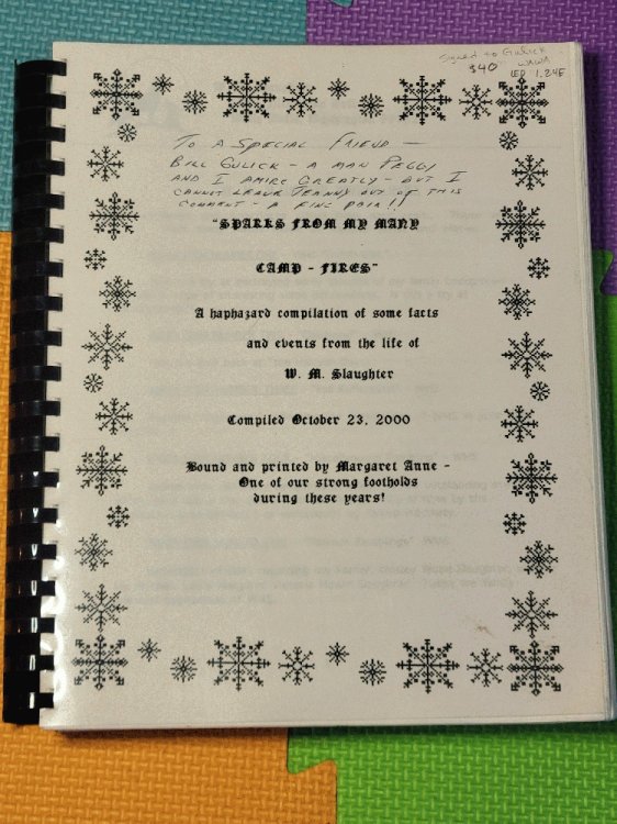 Sparks From My Many Camp Fires