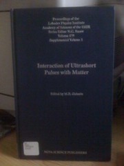 Interaction of Ultrashort Pulses With Matter (Horizons in World Physics) (English and Russian Edition)