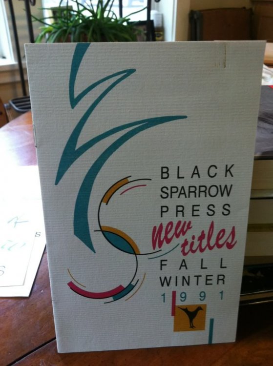 Black Sparrow Press New Titles Catalog 1991 Fall-Winter by n/a