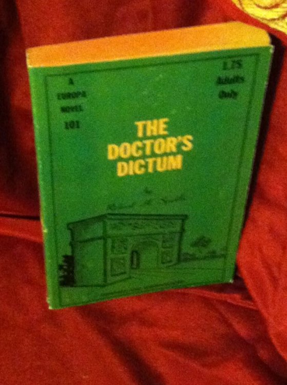 The Doctor's Dictum Europa Novel 101 by Speckler, Richard H.