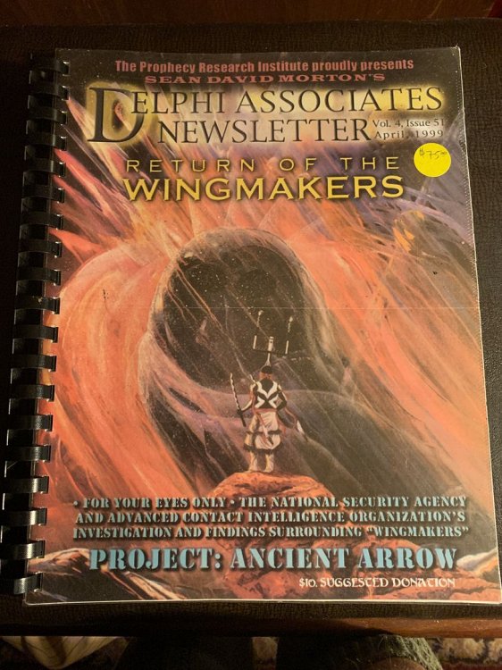 Delphi Associates Newsletter Vol 4 Issue 51 April, 1999 Return of the Wingmakers - Project: Ancient Arrow