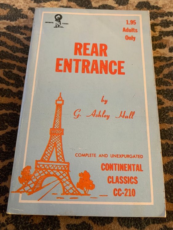 Rear Entrance Continental Classics Erotica Book CC-210 by Hall, G. Ashley
