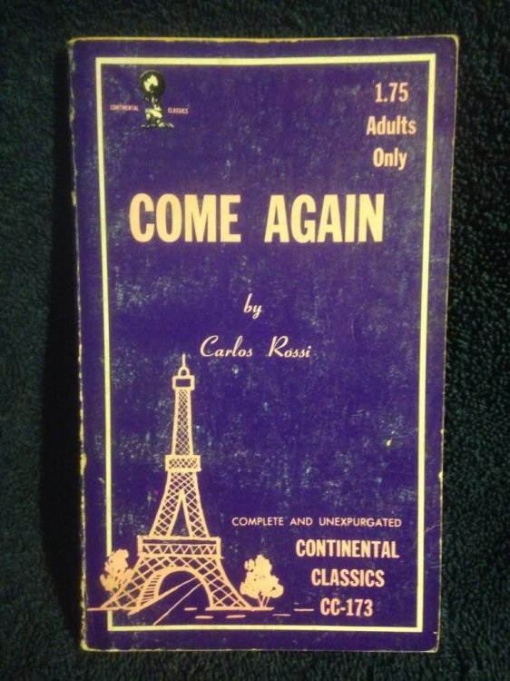 Come Again Continental Classics Erotica Book CC-173 by Carlos Rossi