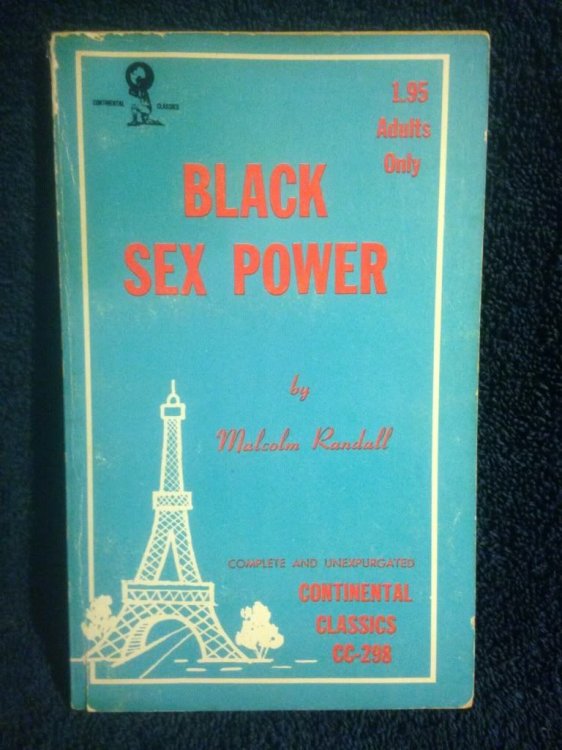 Black Sex Power Continental Classics Erotica Book CC-298 by Malcolm Randall