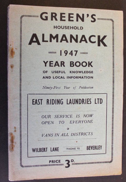 Green’s Household Almanack & Diary for 1947.