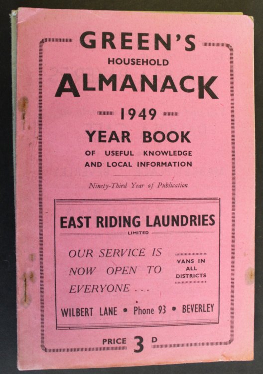 Green’s Household Almanack & Diary for 1949.