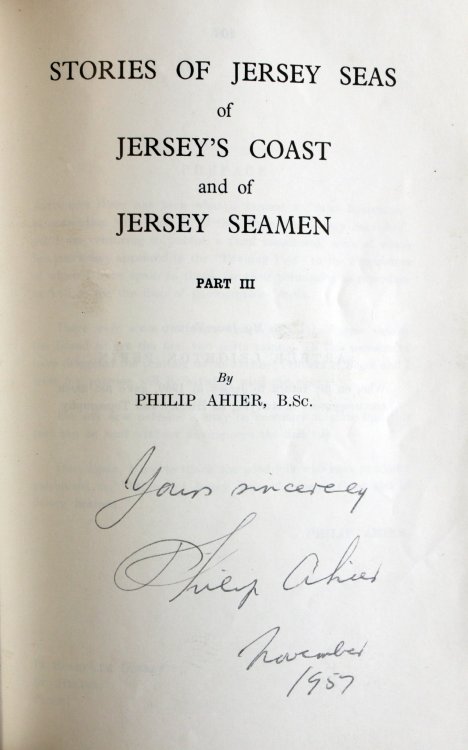 Stories of Jersey Seas of Jersey's Coast and of Jersey Fishermen. [Part I] with Part II and Part III [complete]
