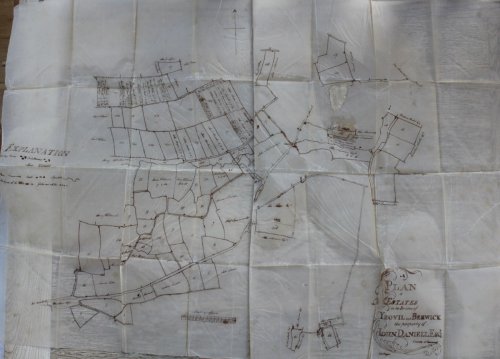 A Plan of the Estates in the Parishes of Yeovil and Berwick, the Property of John Daniels, Esq. County of Somerset. [Together with] Valuation Book to accompany the Plan.