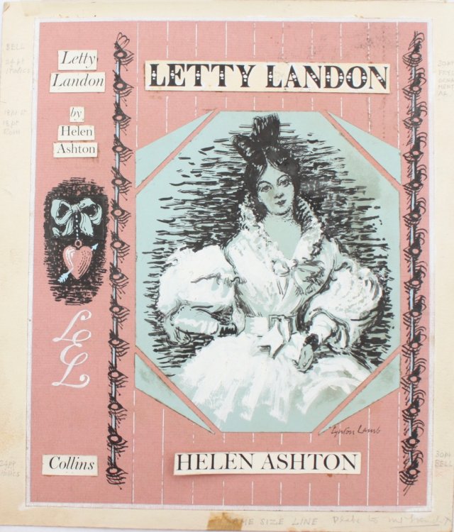 Original Artwork for Dust Wrapper to Helen Ashton’s Letty Landon.