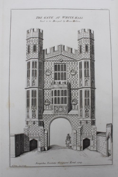 The Gate at Whitehall, said to be designed by Hans Holbein.