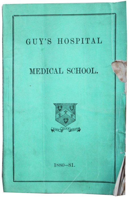 Guy’s Hospital Medical School [Yearbook 1880-81].