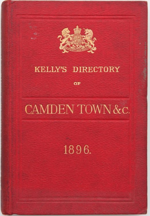 Kelly’s Camden and Kentish Towns Directory (Buff Book) for 1896.