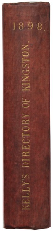 Kelly’s Kingston, Norbiton, Surbiton and District Directory (Buff Book) for 1898.