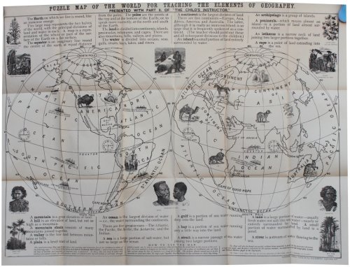 Puzzle Map of the World for the Teaching of the Elements of Geography.