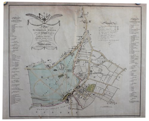 A Plan of Tunbridge Wells in the County of Kent, Showing the Situation of all the Lodging Houses, Publick Walks, Inns and every thing worthy of notice.