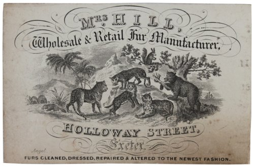 Wholesale & Retail Fur Manufacturer, Holloway Street, Exeter.