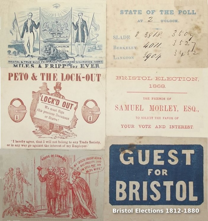 Bristol Election Ephemera 1812 - 1880.