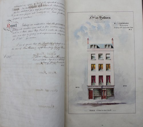 Valuation of the Five Freehold Houses Situate and Being No. 30 Holborn, No. 82 Fetter Lane as No. 77 Hatton Garden in the Parish of St. Andrew in the City of London and Nos. 30 & 42 Upper Street in the Parish of St. Mary Islington. Valued for Distribution, the Property of the Late Samuel Jones, 