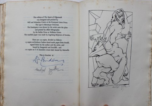 The Quest for Gilgamesh; with an original lithograph by Michael Ayrton.