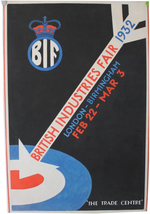 [Original Artwork for Unpublished Poster] British Industries Fair. [version 3, arrow]