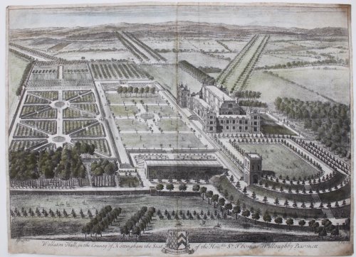Wollaton Hall in the County of Nottingham the Seat of the Honble. Sr. Thomas Willoughby.
